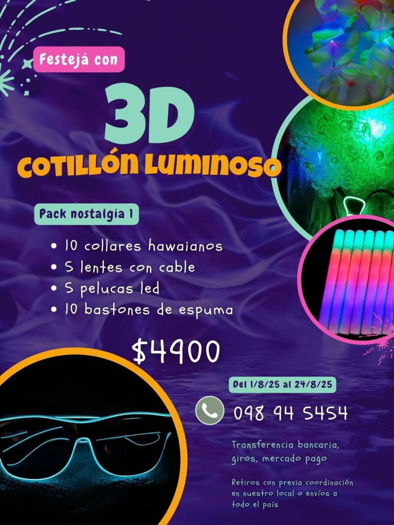 PACK COTILLÓN NOSTALGIA